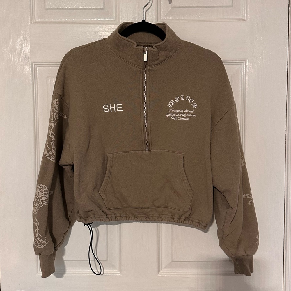 Darc Sport Cropped Half-Zip Sweatshirt